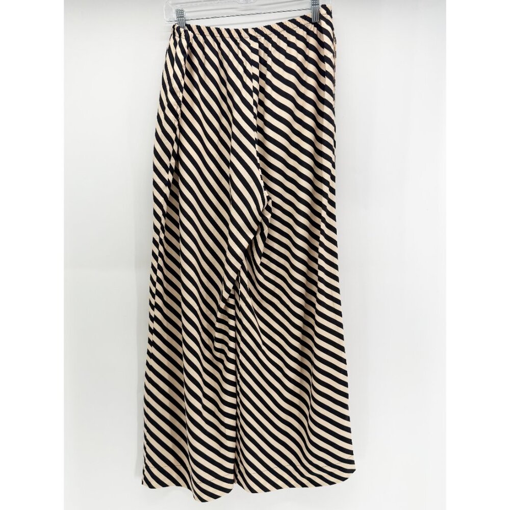 A New Day Cream and Black Striped 100% Rayon Pant Size L - Picture 4 of 7
